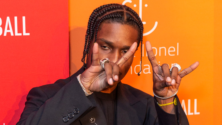 A$AP Rocky sur un tapis rouge