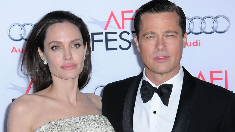 Angelina Jolie et Brad Pitt posent ensemble