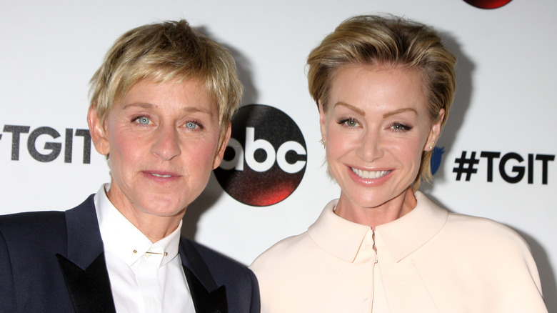 Ellen DeGeneres et Portia de Rossi posent 