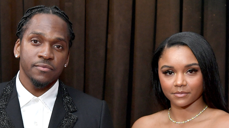 Pusha T et Virgina Williams, posant