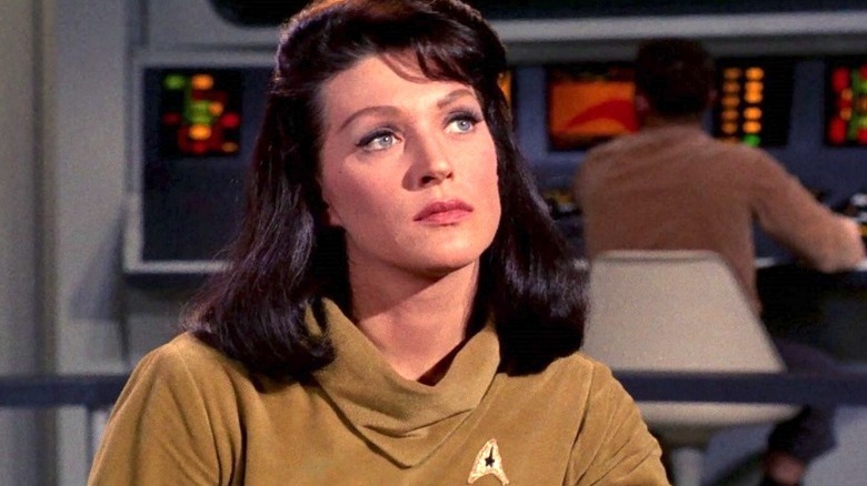 Majel Barrett comme numéro un dans Star Trek