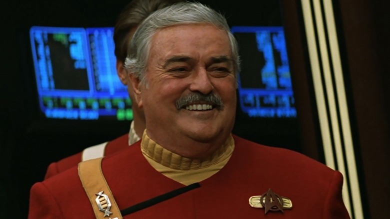 James Doohan dans le rôle de Scotty dans Star Trek : Generations