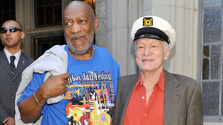 Bill Cosby Hugh Hefner souriant