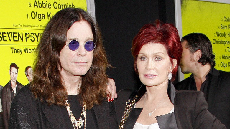 Sharon et Ozzy Osbourne posant