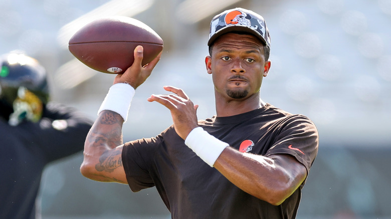 Deshaun Watson au camp de football