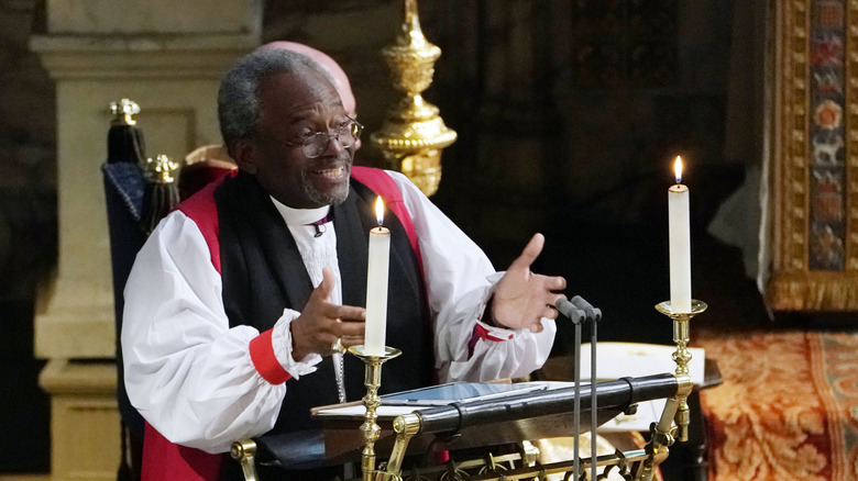 Le révérend Michael Bruce Curry au mariage royal 