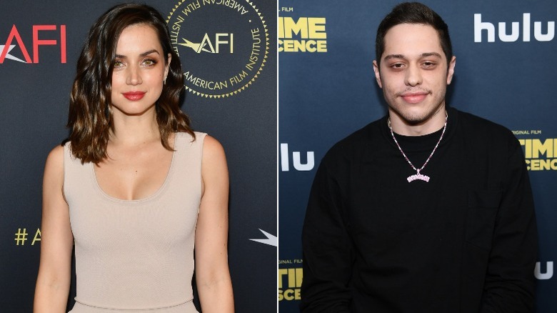 Ana De Armas et Pete Davidson partagent une image sur le tapis rouge