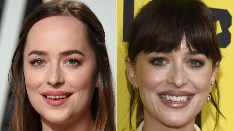 Dakota Johnson avant et après l'écart dentaire