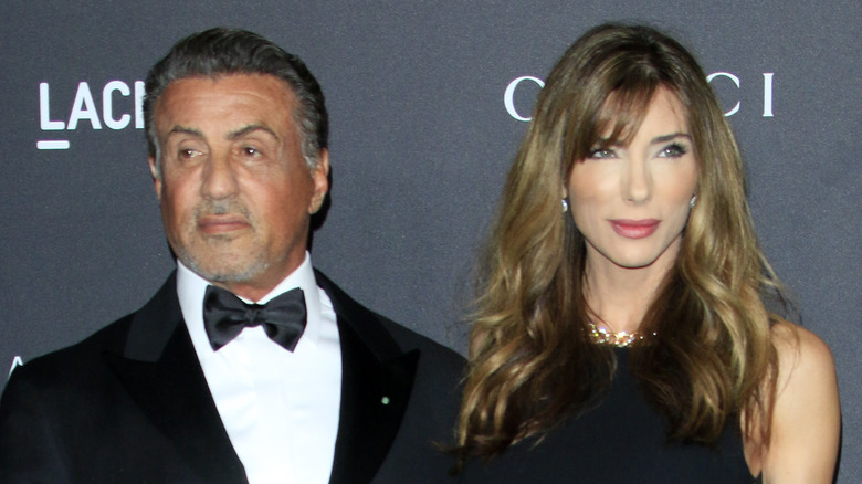 Sylvester Stallone et Jennifer Flavin sur le tapis rouge