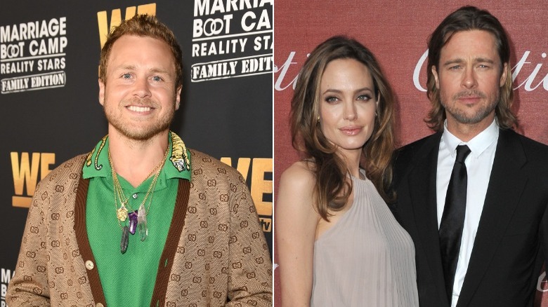 Spencer Pratt, Angelina Jolie et Brad Pitt côte à côte