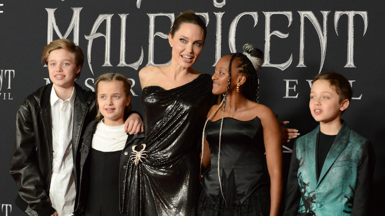 Angelina Jolie et sa famille sur le tapis rouge