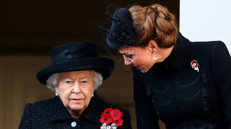 Kate Middleton avec la reine Elizabeth II