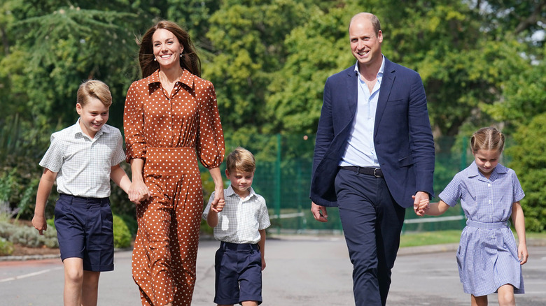 Kate Middleton et le prince William avec leurs enfants