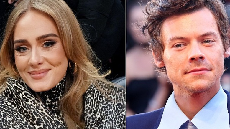 Adele et Harry Styles souriants