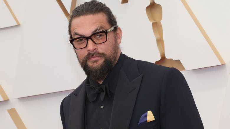 Jason Momoa lors d'une conférence de presse