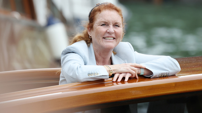 Sarah Ferguson souriante