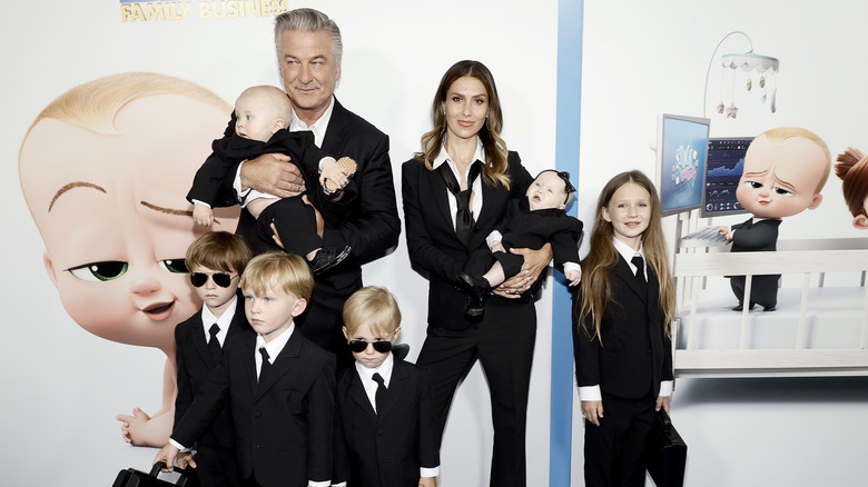 Alec Baldwin avec sa famille