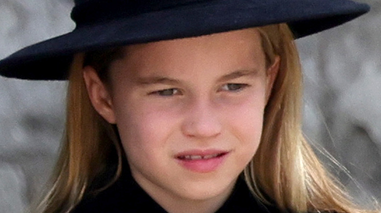 La princesse Charlotte assiste aux funérailles de la reine