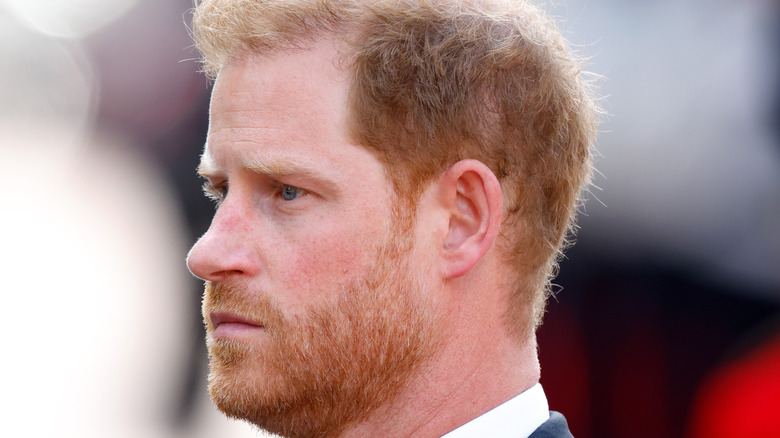 Le prince Harry au cortège de la reine 