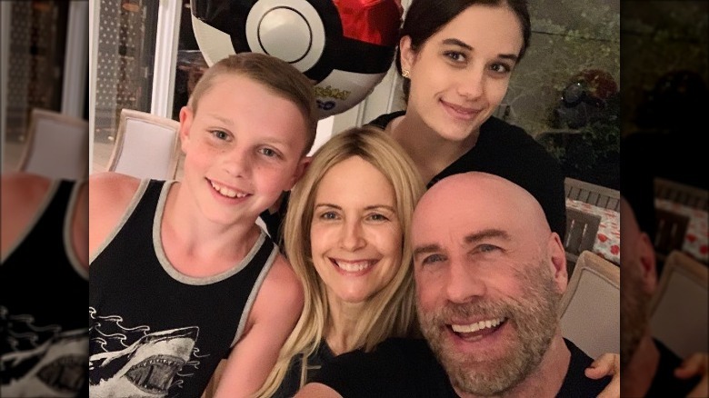 John Travolta et Kelly Preston avec leurs enfants Ella et Ben