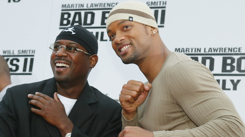 Martin Lawrence et Will Smith posant