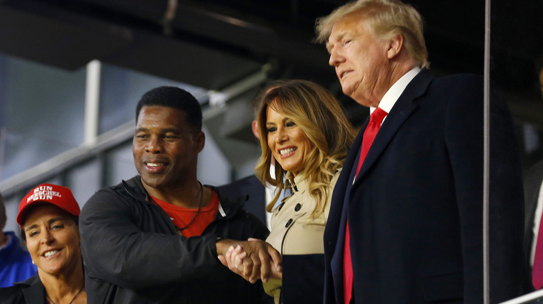 Herschel Walker avec Donald Trump