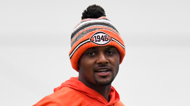 deshaun watson en bonnet de ski