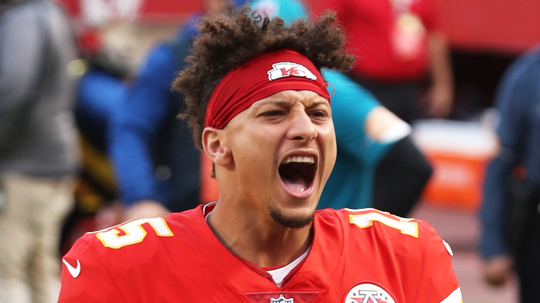 Patrick Mahomes crie