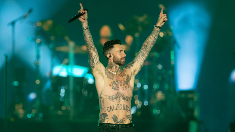 Adam Levine se produit torse nu en Israël