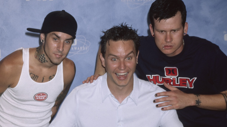 Membres de Blink-182 posant