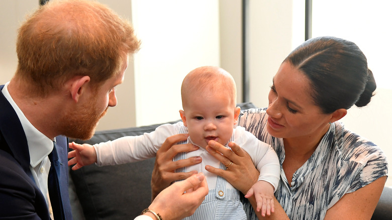 Le prince Harry et Meghan Markle avec leur fils Archie