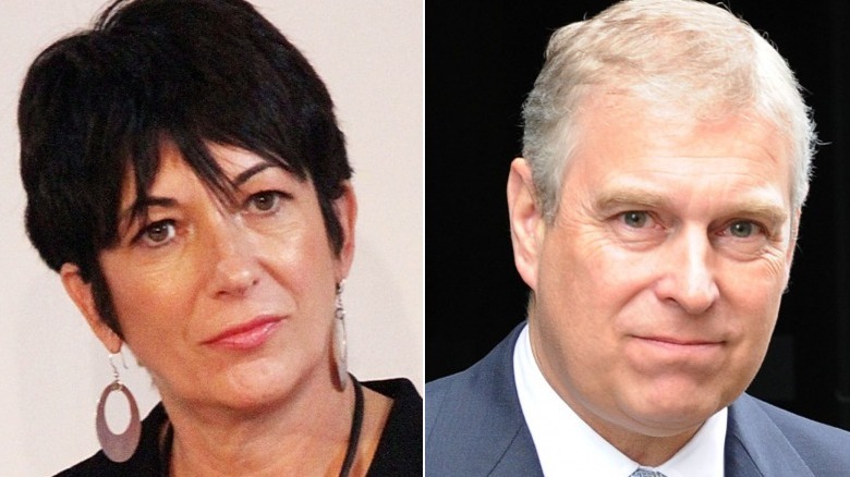 Ghislaine Maxwell et le prince Andrew posant