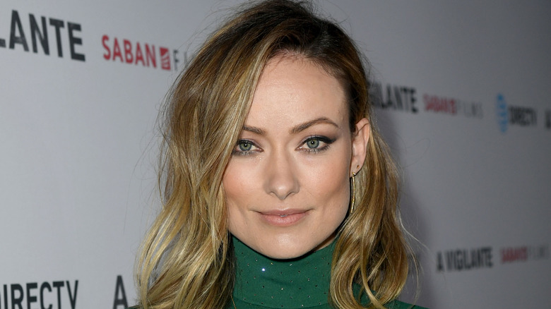 Col roulé vert Olivia Wilde