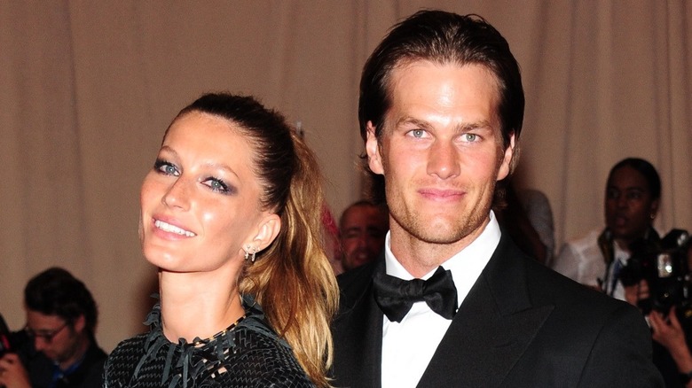 Tom Brady posant avec Gisele Bündchen