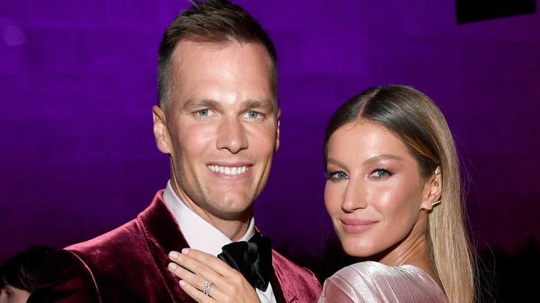 Tom Brady souriant avec Gisele Bündchen