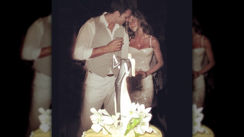 Tom Brady et Gisele Bündchen le jour de leur mariage