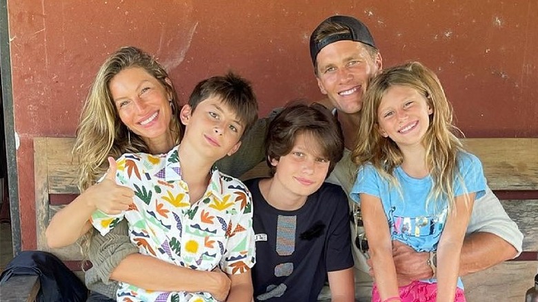 Tom Brady Gisele Bündchen photo de famille recomposée