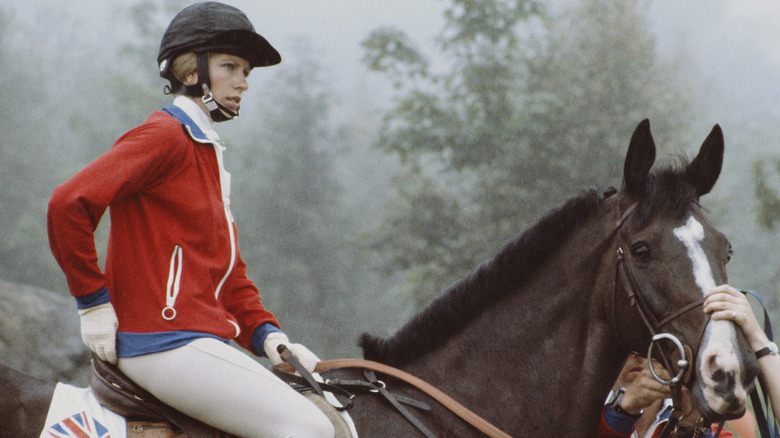 La princesse Anne à cheval