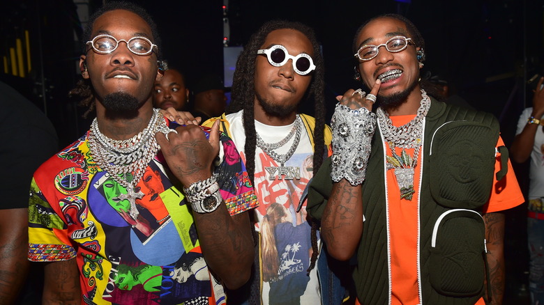 Migos posant ensemble