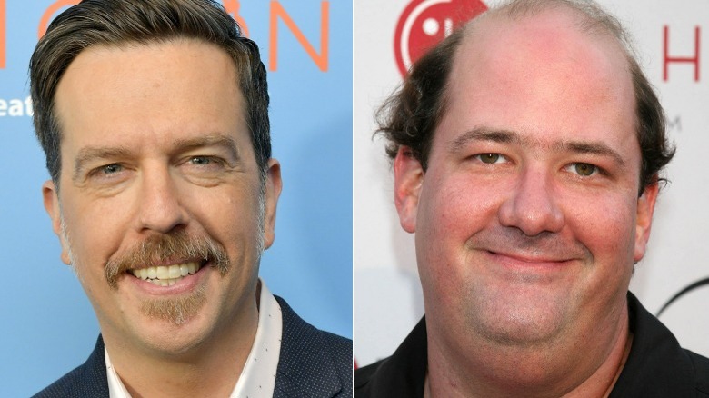 Ed Helms, Brian Baumgartner souriant