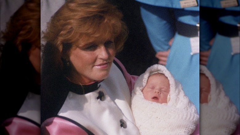 Sarah Ferguson et bébé Eugénie