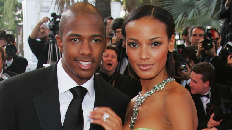 Selita Ebanks et Nick Cannon, souriants