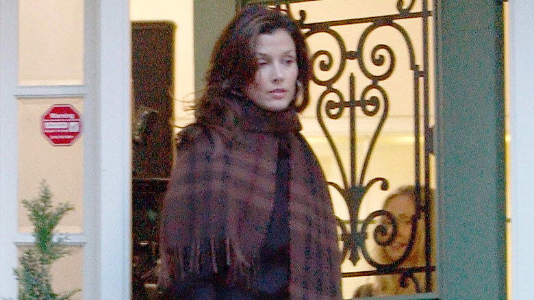 Photo de paparazzi de Bridget Moynahan quittant un appartement