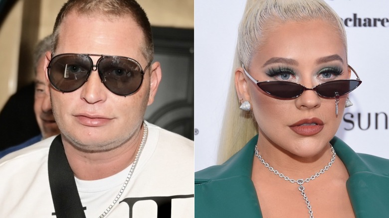 Scott Storch et Christina Aguilera côte à côte