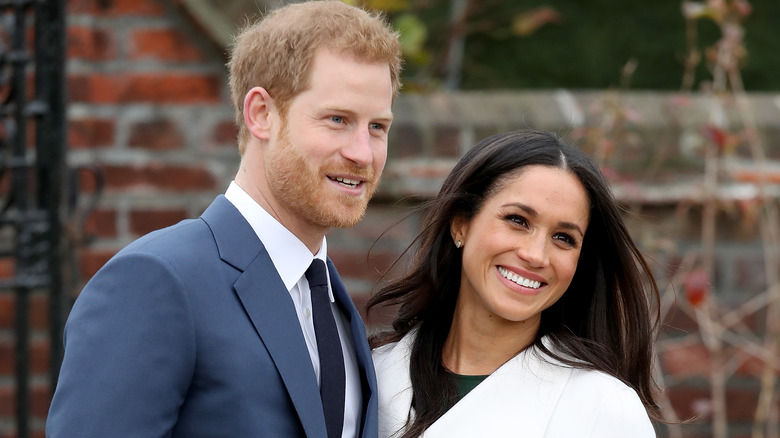 Meghan Markle et le prince Harry posent