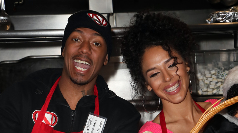 Nick Cannon avec Brittany souriant