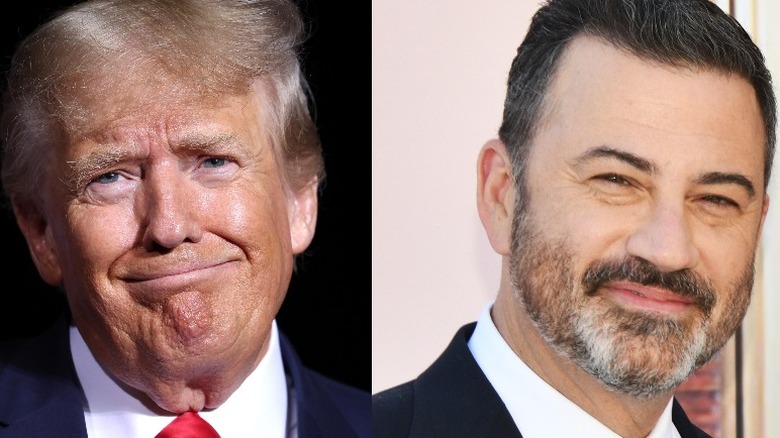 Donald Trump et Jimmy Kimmel photographiés côte à côte