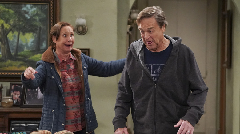 Laurie Metcalf et John Goodman agissant