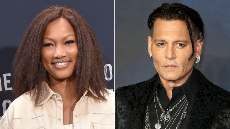 Johnny Depp a approché Garcelle Beauvais côte à côte