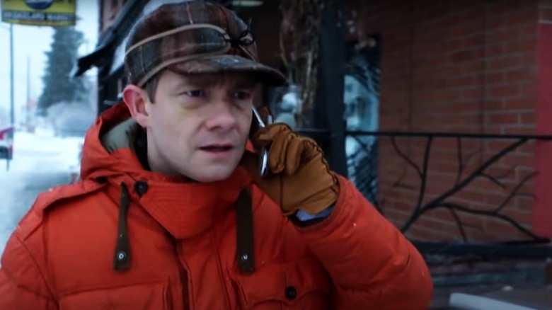 Martin Freeman au téléphone, "Fargo"